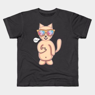 Cool cat full body Kids T-Shirt